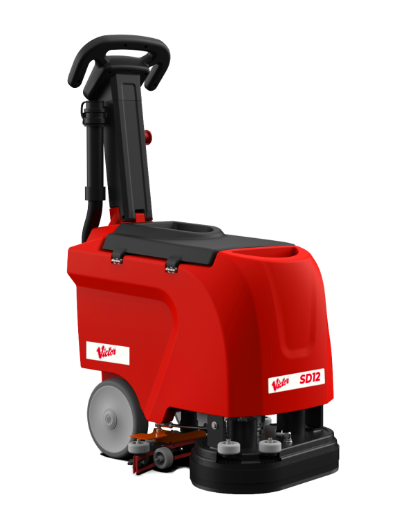 Victor SD12 Scrubber Dryer - Compact 12l Walk Behind