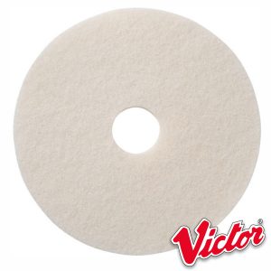 15" White Polishing Floor Pads - Box of 5 - VE15WHITE
