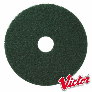 12" Green Scrubbing Floor Pads - Box of 5 - VE12GREEN