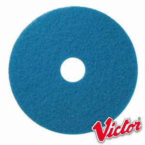 17" Blue Cleaning Floor Pads - Box of 5 - VE17BLUE
