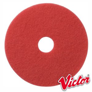 6" Red Buffing Floor Pads - Box of 5 - VE6RED