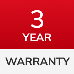 3 Year Warranty